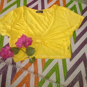 Yellow Crop Top