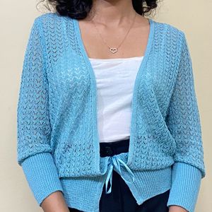 Crochet Knit Shrug💙