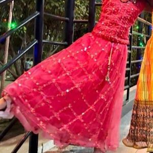 Pink Heavy Lehenga For Girls Upto 6 8 Year Old