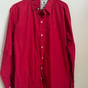 U.S. Polo Assn. Red Shirt 42 Size