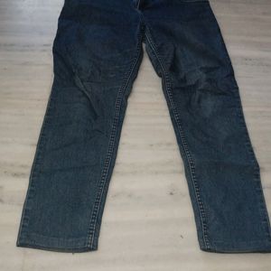 Women Denim Blue Narrow Bottom Jeans