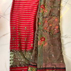 Heavy Embroidery Saree