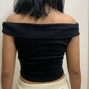 Zara off Shoulder black top