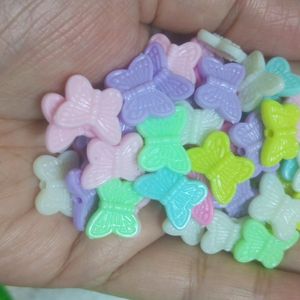 Colourful Butterfly Beads 50 Pcs