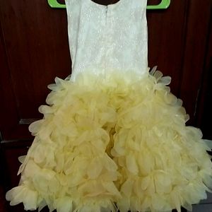 Organza  party frock Yellow