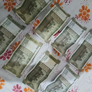 500 Rupees Notes Cash