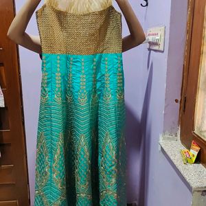 Sea Green Colour Suit Comes With Dupatta And Pyjam