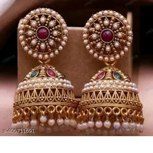 Gold Plated Oxidizes Jhumka At Rs 199 Only