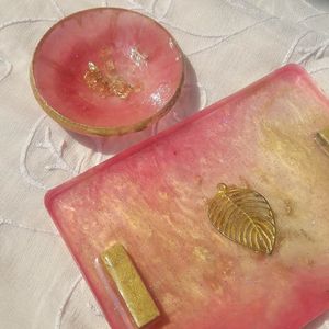 Resin Mini Platter With Bowl