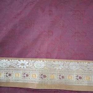 Semisilk maroon Color Saree