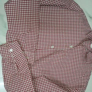 Chic Red & White Gingham Cotton Blend Crop Top -