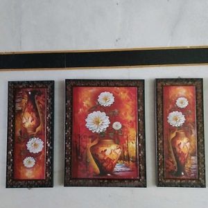 Set Of 3 Wall Paintings