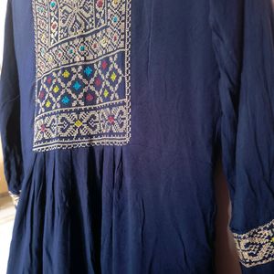 Navy Blue Kurta