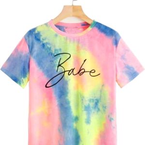 Women Tie & Dye Round Neck T-shirt