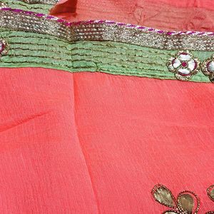 Gota Patti Beautiful Saree