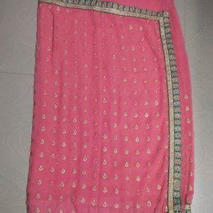 Baby Pink Beautiful Saree