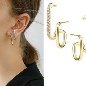 006 Metal Irregular U Shaped Earrings