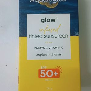 100% New Aqualogica Glow Tinted Sunscreen SPF 50+