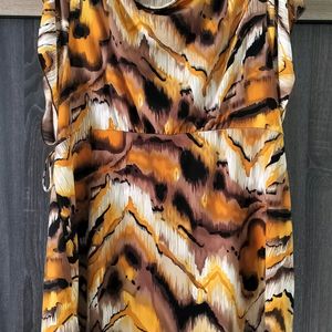 CATO Professional TIGER Print Short Sleeve Dress