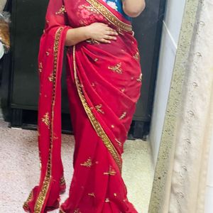 Heavy Saree With Blouse-1