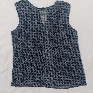 Dark Blue Sleeveless Top