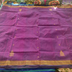 Purple Silk Saree