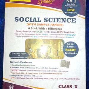 Social Science Book (Cbse)with Sample Papers