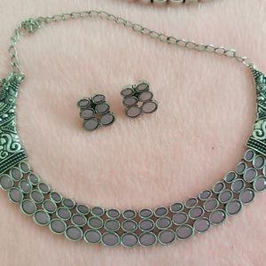 Silver Necklace Set