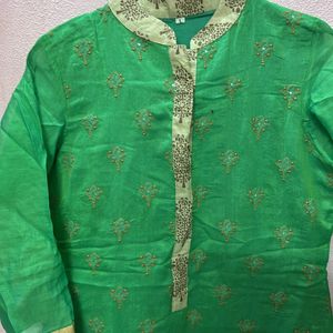 Green Colour Kurta