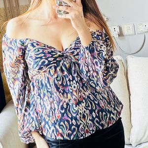 Off Shoulder Peplum Top