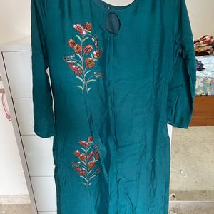 Ethnic wear blue kurta