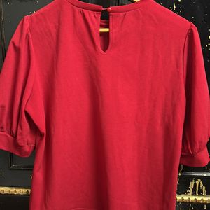 Shein Deep Red Top