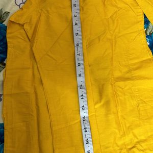 Boys Yellow Jhubba Pant Set