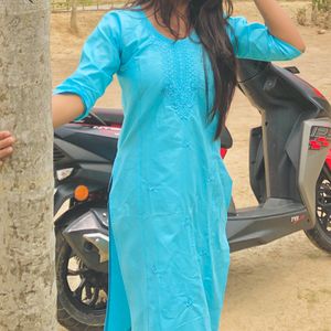 Light Blue Kurta For Women Wore Once