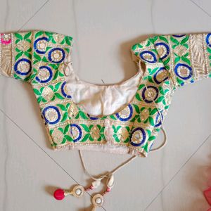 saniya choli with blouse and dupatta