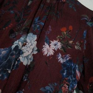 Marhoom Flower Print Top