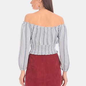 Off Shoulder Crop Top