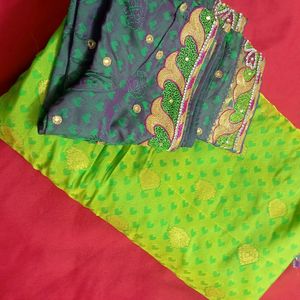 Banarasi Silk Saree With Blouse