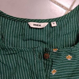 Freebie With This Max Brand Cotton Kurti