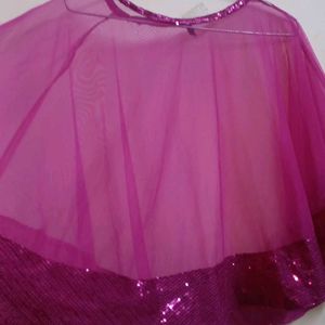 Magenta Cape Top Net