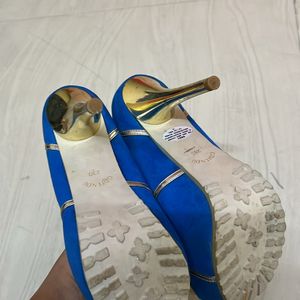 Blue High Heels - 36 Size Fixed Price