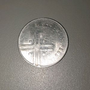 Rs 2 Of 2005 - Cross Mark, Kolkata Mint