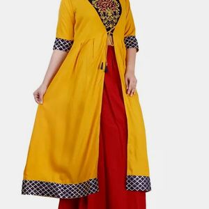 Women Embroidered Viscose Rayon Ethnic Dress💛