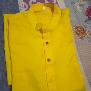 Yellow Mans Kurta