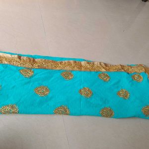 Kundan Work Saree