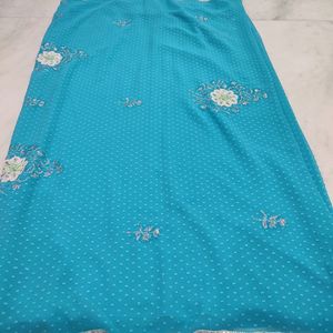 Blue Saree