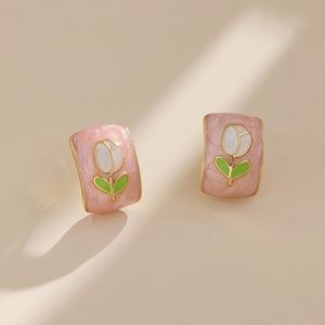 Pinterest Rose Stud Earrings