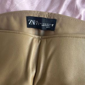 ZARA leather Pant