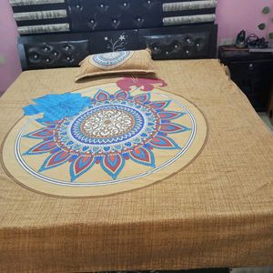 Designer Cotton Superking Size Bedsheet