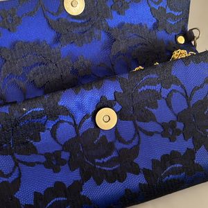 Blue Party Clutch